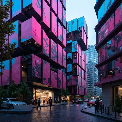 cube stilt houses,ocad,adjaye,cubic house,mvrdv,kimmelman,taikoo,pink squares,rmit,glass facades,libeskind,sanlitun,crevier,glass facade,cube house,glass blocks,cubes,biopolis,bjarke,glass building