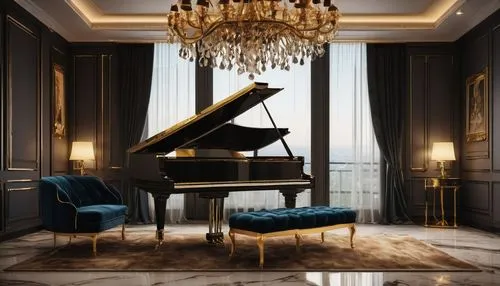 grand piano,steinway,the piano,steinways,concerto for piano,piano,bosendorfer,great room,boesendorfer,play piano,luxury home interior,pianoforte,bechstein,pianist,baccarat,piano bar,ivories,neoclassical,luxuriously,ornate room,Conceptual Art,Oil color,Oil Color 11