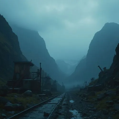 railroad,syberia,railway,myrdal,railroad track,kedarnath,crewdson,railway track,lumbago,railroad line,valley of death,railways,road forgotten,railway line,train track,high valley,railtrack,the valley of death,rail road,aurland,Photography,General,Realistic