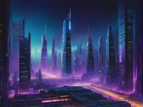 cybercity,cybertown,futuristic landscape,coruscant,cyberport,cyberpunk,cityscape,metropolis,vanu,futuristic,cyberia,megacorporation,cybertron,dystopian,cyberworld,megacorporations,fantasy city,areopolis,megalopolis,skyscraper,Illustration,Paper based,Paper Based 18