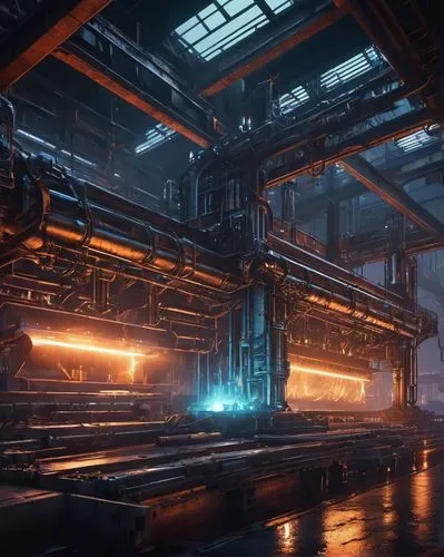 arktika,refinery,refineria,mining facility,industrial hall,steel mill,fabrik,industrial,industrial landscape,industrial ruin,industries,industrial plant,reclaimer,heavy water factory,ptu,industrial area,cosmodrome,waggonfabrik,industrial tubes,bladerunner,Unique,3D,Isometric