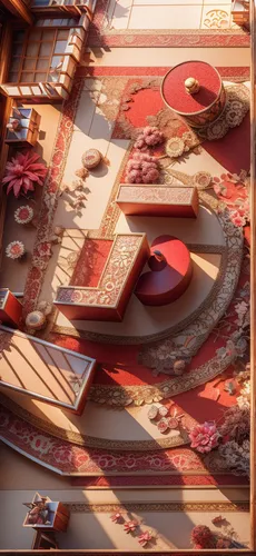 terracotta tiles,3d render,traditional chinese musical instruments,playmat,the red square,arabic background,cinema 4d,ramadan background,render,chinese screen,3d rendering,red square,diwali banner,flying carpet,chinese temple,gamelan,3d rendered,mechanical puzzle,asian architecture,3d mockup