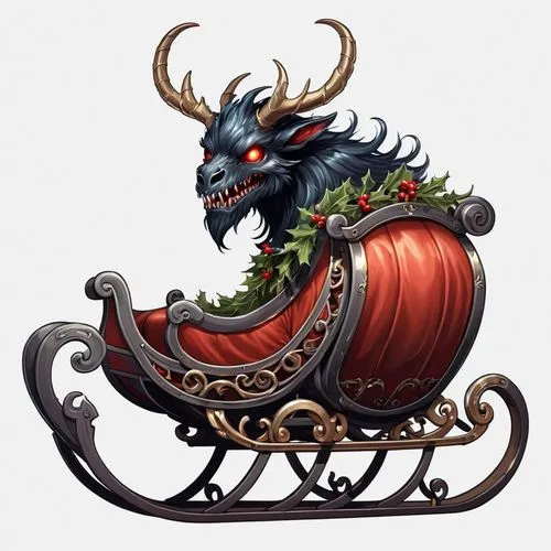 qinglong,yamantaka,rakshasa,christmas imp,qilin,katsumata,Illustration,Abstract Fantasy,Abstract Fantasy 11