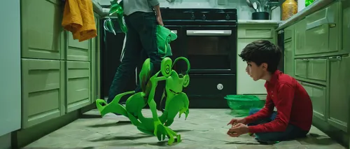 green balloons,green animals,boy praying,boy's room picture,riddler,green,green frog,mantis,cell,evangelion unit-02,frog figure,b3d,alien,the little girl's room,the collector,digital compositing,contamination,photomanipulation,eva unit-08,kids room,Photography,Documentary Photography,Documentary Photography 08