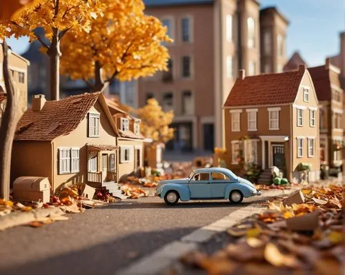 miniature house,miniature cars,miniature car,suburbia,autumn background,fall landscape,suburu,wooden car,suburban,autumn scenery,autumn decoration,seasonal autumn decoration,autumn day,garrison,3d car model,autumn landscape,model car,autumn idyll,model cars,suburbicarian,Illustration,Children,Children 04