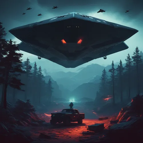 ufo,ufos,ufo intercept,alien ship,unidentified flying object,extraterrestrial life,extraterrestrial,abduction,sci fiction illustration,alien invasion,game illustration,sci fi,scifi,game art,sci - fi,sci-fi,ufo interior,saucer,alien planet,alien world,Conceptual Art,Sci-Fi,Sci-Fi 11