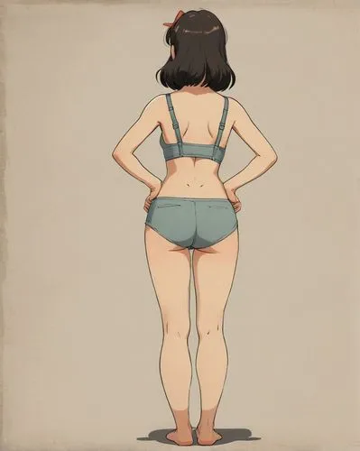 yanmei,himawari,hosoda,rotoscoped,beachwear,summer clothing,fundoshi,hatsumomo,fubuki,summer swimsuit,mei,uriankhai,swimsuits,kawakami,bathing suit,squat position,swimsuit,girl from behind,body positivity,bodystyles,Illustration,Japanese style,Japanese Style 08