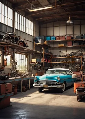 auto repair shop,garage,garages,coachbuilding,salvage yard,garaged,auto repair,automobilia,car boutique,underground garage,packards,autoparts,deakins,junk yard,kienholz,scrapyard,vintage cars,old cars,carmaking,car salon,Art,Artistic Painting,Artistic Painting 23