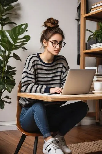 girl at the computer,girl studying,blur office background,programadora,telecommuter,computer addiction,women in technology,work at home,deskjet,girl sitting,work from home,woman sitting,secretarial,diarist,working space,remote work,ergonomic,ergonomics,writing articles,computer business,Art,Artistic Painting,Artistic Painting 27