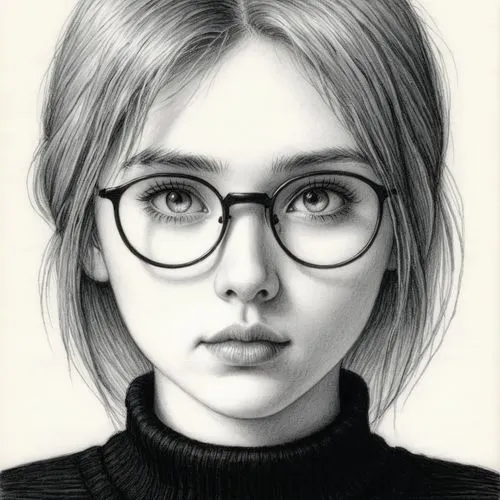 girl portrait,girl drawing,nabiullina,portrait of a girl,olsen,pencil drawing,Illustration,Black and White,Black and White 13