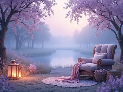 quietude,romantic night,evening atmosphere,tranquility,romantic scene,fantasy picture,seclude,restful,purple landscape,fantasy landscape,tranquillity,serenity,calming,calmness,quietness,peacefulness,cartoon video game background,landscape background,idyll,dreamscapes,Photography,General,Realistic