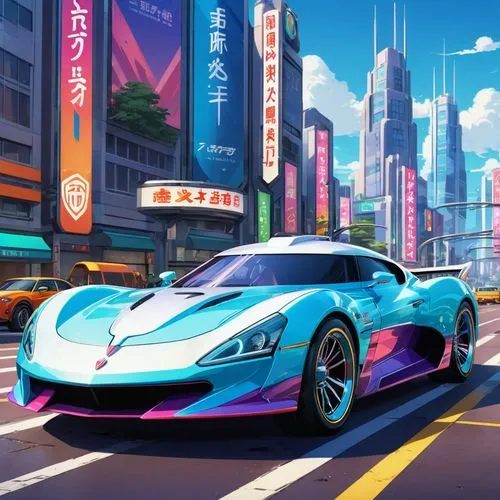 ford gt 2020,koenigsegg,wanganella,3d car wallpaper,pudiera,exige,Illustration,Japanese style,Japanese Style 03