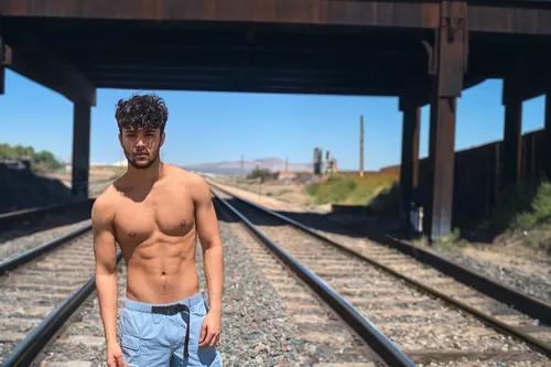 train tracks,railroad tracks,railroad track,railroad,rail track,rail road,train track,rail way,abandoned train station,shirtless,railroads,railroad line,no trespassing,railroad crossing,railway tracks