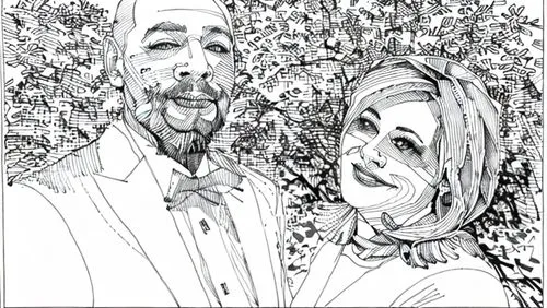 wedding couple,wedding frame,silver wedding,wedding icons,wedding photo,coloring page,wedding invitation,custom portrait,man and wife,caricature,golden weddings,wedding,digital photo,two people,digital drawing,coloring picture,wife and husband,digital scrapbooking,digital artwork,comic halftone,Design Sketch,Design Sketch,Hand-drawn Line Art