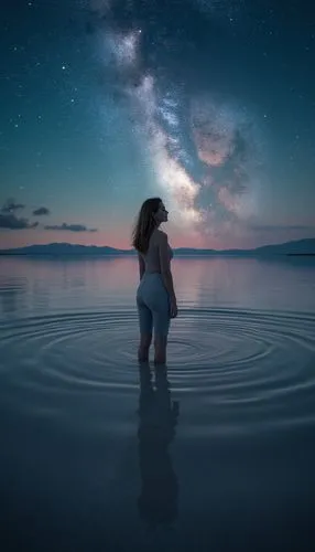 the endless sea,conceptual photography,cosmogenic,the universe,christakis,sea night