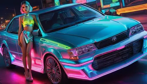 kia soul,neon lights,volkswagen beetlle,elektrocar,3d car wallpaper,scion xb,fiat uno,lancia prisma,tata nano,honda zest,renault twingo,neon light,suzuki swift,80's design,volkswagen up,city car,neon arrows,renault 5 turbo,80s,automotive lighting,Conceptual Art,Daily,Daily 15