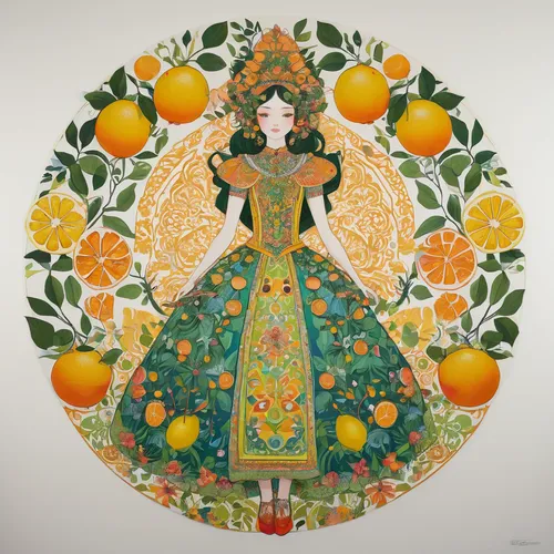 orange blossom,orange tree,mandarin orange,kumquat,kumquats,oranges,satsuma,citrus fruit,yellow orange,diamond mandarin,fruit tree,mandarin,art nouveau design,navel orange,yellow peach,citrus fruits,oranges half,apricots,orange yellow fruit,orange slices,Illustration,Japanese style,Japanese Style 16