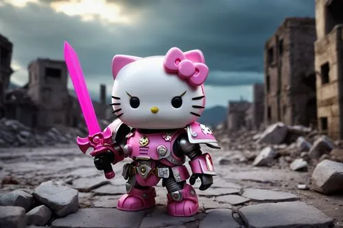 cat warrior,pink cat,hello kitty,the pink panter,korin,armored animal,doll cat,bomberman,arcee,purgatoire,alleycat,kidrobot,bubastis,armored,lone warrior,morrissette,soulcalibur,chibiusa,knightly,cataphracts,Conceptual Art,Oil color,Oil Color 11