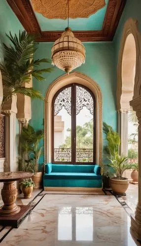 amanresorts,moroccan pattern,riad,luxury bathroom,palmilla,morocco,floor fountain,haveli,interior decor,cabana,hamam,color turquoise,marrakesh,marocco,maroc,spanish tile,luxury home interior,pool house,turquoise,mahdavi,Illustration,Paper based,Paper Based 25