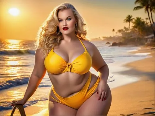 two piece swimwear,mamie van doren,beach background,yellow,lana,iskra,yellow background,golden sands,burkinabes,curvaceous,golden yellow,semenovich,edelsten,yellow and black,amarelo,yellow orange,lemon background,golden color,yellow peach,yellow color,Conceptual Art,Oil color,Oil Color 22