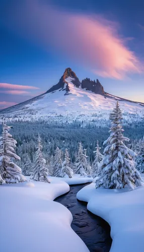 mount hood,castle mountain,snowy landscape,snow landscape,lassen volcanic national park,winter landscape,mt hood,snow mountain,oregon,mount rainier,kirkjufell river,cascade mountain,snowy mountains,snowy peaks,christmas landscape,carpathians,rainier,snow-capped,mt rainier,snow mountains,Conceptual Art,Sci-Fi,Sci-Fi 10