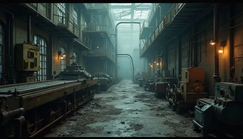 deakins,dishonored,syberia,bladerunner,deckard,hallway,alleyway,alley,old linden alley,corridors,crewdson,carreau,empty factory,alleyways,blind alley,arkham,corridor,factory hall,industrial hall,precipitator,Photography,General,Realistic