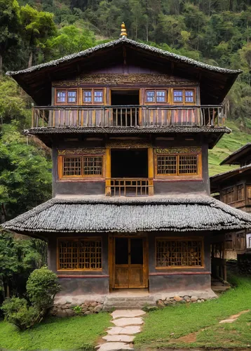 bhutan,traditional building,the golden pavilion,traditional house,buddhist temple,golden pavilion,pagoda,asian architecture,wooden house,buddha tooth relic temple,taman ayun temple,ulun danu,stilt house,chinese temple,hall of supreme harmony,saman rattanaram temple,sapa,timber framed building,moc chau tea hills,yunnan,Illustration,Realistic Fantasy,Realistic Fantasy 11