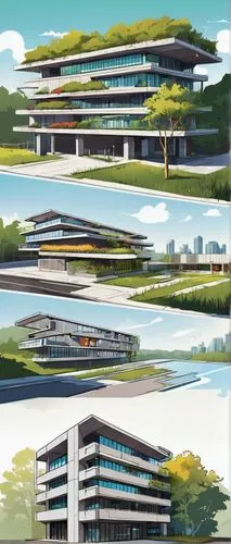 renderings,isozaki,school design,aileron,office buildings,futuristic architecture,shenzhen vocational college,newbuilding,aerotropolis,sketchup,embl,punggol,vinoly,3d rendering,suzuka,technopark,iimura,manhua,revit,arq,Unique,Design,Sticker