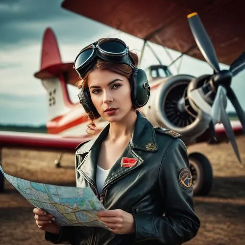 stewardess,vintage girl,general aviation,aviation,vintage woman,vintage women,fighter pilot,retro girl,glider pilot,retro women,retro pin up girl,flight attendant,telegram,courier,pin ups,retro woman,aviator,portrait photographers,beechcraft model 18,vintage style,Photography,General,Fantasy