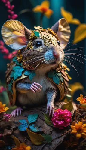 Write a heartwarming story about a wood mouse finding its way back home.,whimsical animals,animals play dress-up,dormouse,flower animal,musical rodent,field mouse,color rat,grasshopper mouse,meadow ju