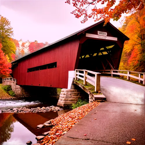 covered bridge,vermont,bridgton,ausable,schroon,bracebridge,tannersville,berkshires,wawarsing,wassaic,brattleboro,chapel bridge,sturbridge,copake,vermontville,easthampton,guilderland,pictbridge,armonk,schoharie,Illustration,Vector,Vector 17