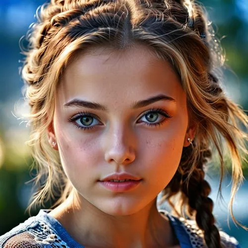 young girl,blue eyes,girl portrait,kotova,mystical portrait of a girl,mongolian girl,Photography,General,Realistic