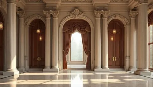 mihrab,columns,pillars,doorway,doorways,hallway space,hall of the fallen,the threshold of the house,enfilade,hallway,corridor,tabernacles,theed,3d rendering,3d render,sacristy,the door,doors,door,portal,Photography,General,Realistic