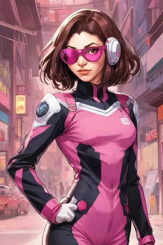 pink vector,pink glasses,spy,magenta,pink round frames,vector girl,tracer,pink quill,pink background,cyber glasses,sprint woman,motorella,clove pink,cg artwork,sci fiction illustration,pink diamond,super heroine,the pink panter,nora,pink