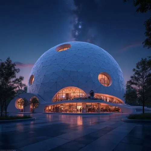 musical dome,globen,planetarium,etfe,futuristic art museum,planetariums,futuristic architecture,odomes,cajundome,the globe,biosphere,bjarke,fulldome,epcot ball,tempodrom,domes,safdie,guggenheim museum,dome,universum,Photography,General,Realistic