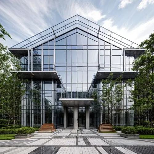 glass facade,structural glass,glass building,glass facades,company headquarters,office building,corporate headquarters,office buildings,biotechnology research institute,assay office,new building,glass