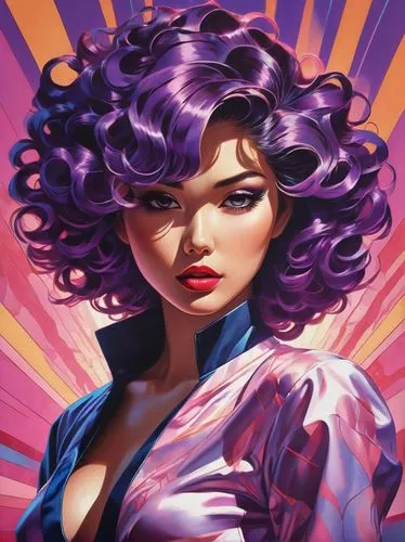 lilandra,la violetta,fujiko,violetta,steranko,bouffant,Illustration,Realistic Fantasy,Realistic Fantasy 39