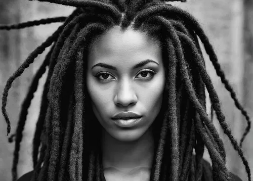 dreadlocks,twists,african american woman,black woman,rasta braids,beautiful african american women,african woman,rastaman,dreads,mohawk hairstyle,dread,black jane doe,grayscale,black pearl,artificial hair integrations,nigeria woman,african culture,black women,reggae,willow,Photography,Black and white photography,Black and White Photography 07