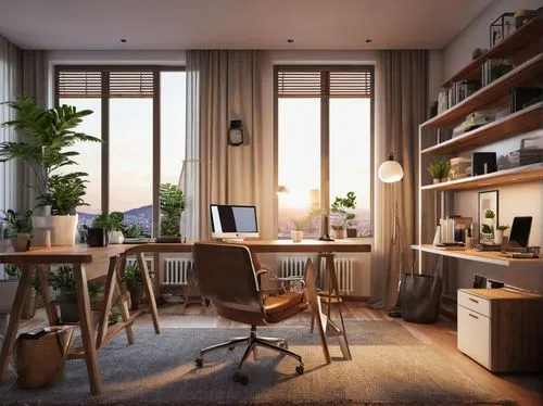 modern office,apartment,shared apartment,an apartment,working space,modern room,creative office,loft,desk,office desk,appartement,modern decor,bureaux,wooden desk,desks,scandinavian style,interior design,home interior,blur office background,smartsuite,Photography,General,Realistic