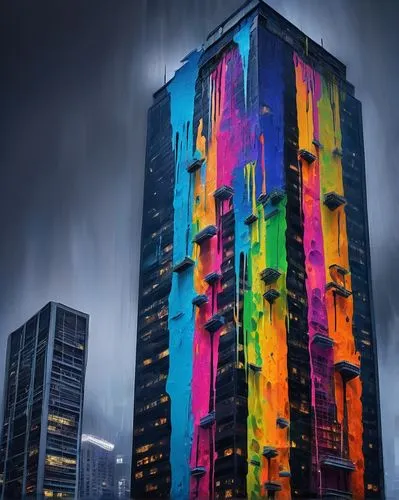 vivid sydney,colorful city,abstract rainbow,rainbo,technicolour,colorful light,pc tower,sydney tower,luminato,barad,toronto city hall,colorful facade,rainbow colors,skycraper,skycity,enron,rainbow pencil background,glass building,abstract corporate,rainbow background,Conceptual Art,Graffiti Art,Graffiti Art 08