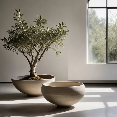 olive tree,olive tree,minimalist style,modern interior,nonom style,Photography,General,Realistic