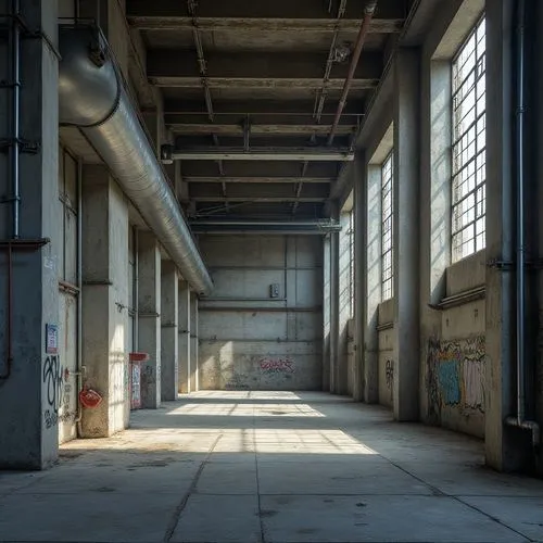 empty factory,factory hall,empty interior,industrial hall,fabrik,warehouse,abandoned factory,loading dock,urbex,empty hall,maschinenfabrik,dogpatch,hangar,warehouses,hangars,old factory,industrial ruin,abandoned building,old factory building,carreau,Photography,General,Realistic