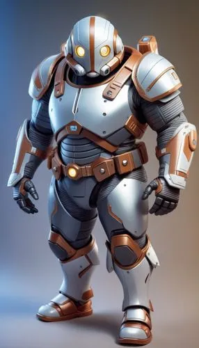 3d anime concept of big robot in heavy silver space full armor,steel man,3d model,matoran,steelman,hammerman,torbjorn,Unique,3D,3D Character