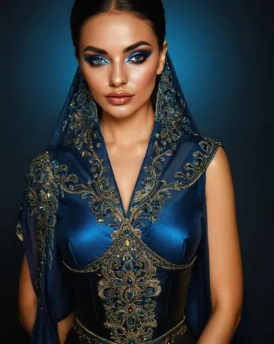 blue enchantress,miss circassian,cleopatra,cobalt blue,persian,ancient egyptian girl,arabian,arab,jasmine blue,assyrian,aladha,egyptian,dark blue and gold,celtic queen,royal blue,iranian,bodice,ojos azules,aladin,middle eastern