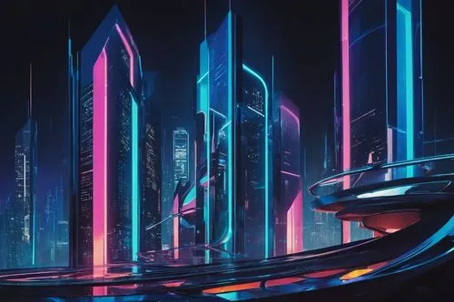 futuristic landscape,cybercity,tron,futuristic,futuristic architecture,futuristic art museum,polara,cybertown,cyberport,cyberworld,scifi,cyberia,metropolis,neon arrows,futurist,sedensky,cyberscene,futuristic car,sci - fi,hypermodern,Art,Artistic Painting,Artistic Painting 42