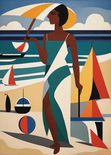 art deco woman,woman playing tennis,woman playing,senegal,african art,woman playing violin,african woman,art deco,cape verde island,travel poster,olle gill,berimbau,woman with ice-cream,ethel waters,benin,copacabana,david bates,art deco background,martinique,people on beach,Art,Artistic Painting,Artistic Painting 35