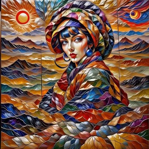 goncharova,farrokhzad,akhmatova,tsvetaeva,glass painting,bohemian art