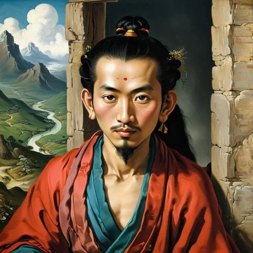 khyentse,khenpo,tsechu,zangpo,gyaltsen,dorjee,Art,Classical Oil Painting,Classical Oil Painting 37