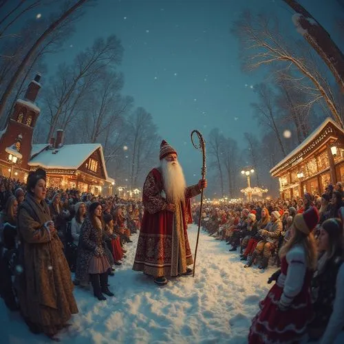 moroz,saint nicholas,st claus,winter festival,saint nicolas,santa's village