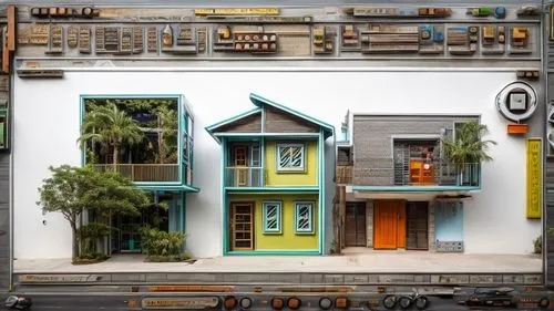 tropical and modern exterior,dolls houses,building sets,miniature house,houses clipart,model house,apartment house,doll house,smart house,construction set,construction set toy,lego frame,mixed-use,leg